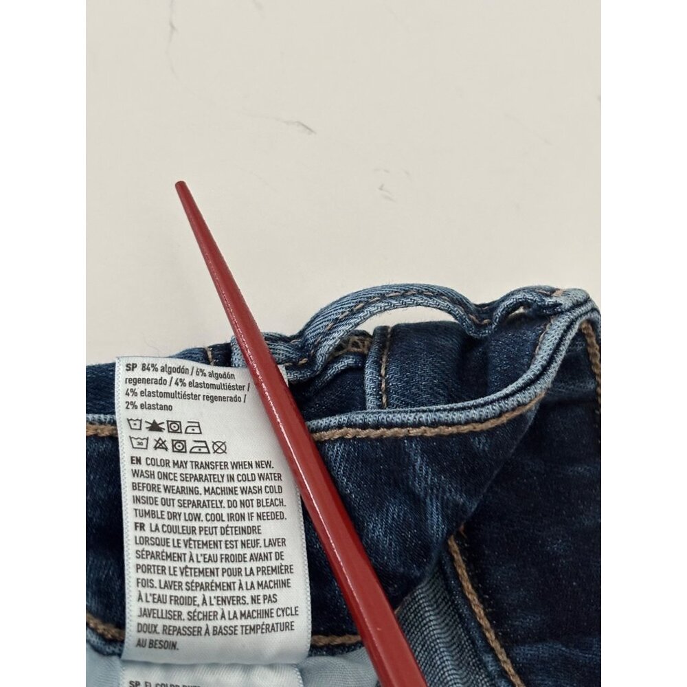 American Eagle Jean 8 High-Waisted Jegging Dark Wash Clean Girl Street Style - Picture 6 of 16
